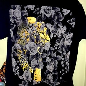 # 44 (M) Ring of fire tiger rose T-shirt